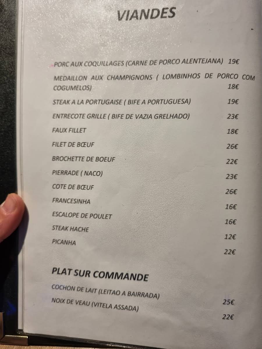 ATELIER 91 — menu