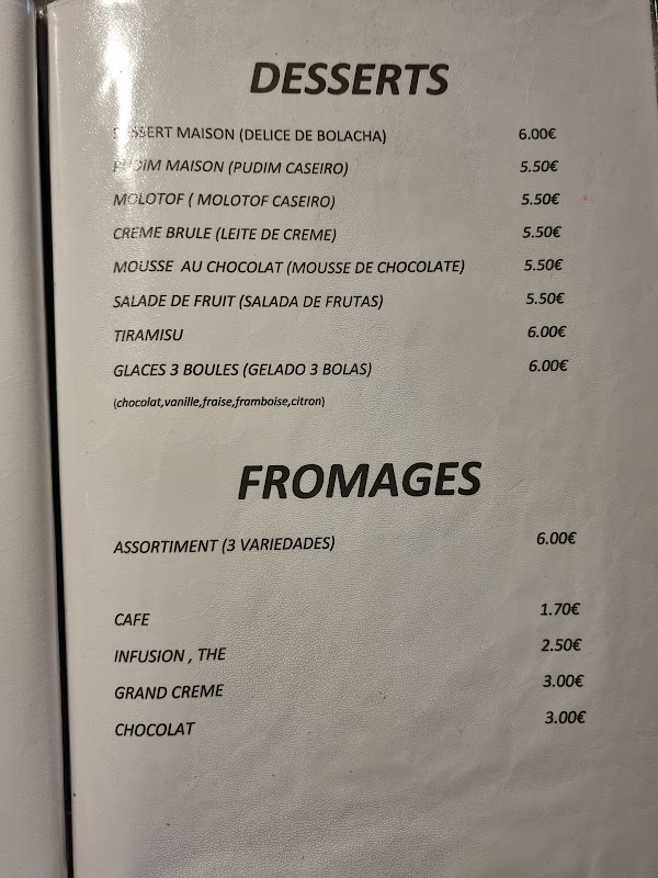 ATELIER 91 — menu