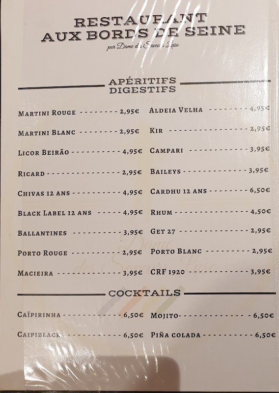 Aux bords de Seine - La scène — menu