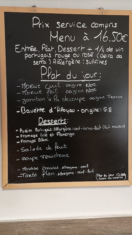 BAR RESTAURANT COUTINHO — menu