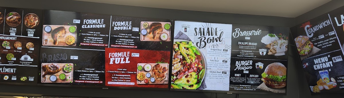 Brasao CLAMART - Restaurant Poulet Braisé — menu