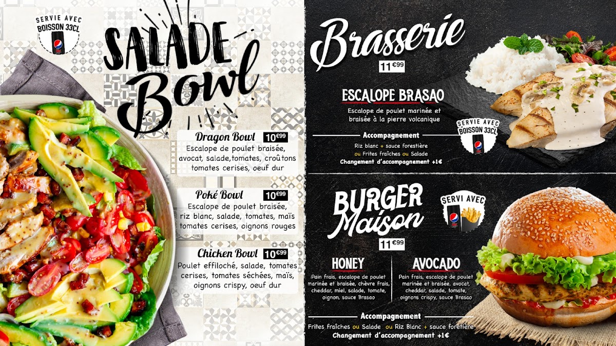 Brasao CLAMART - Restaurant Poulet Braisé — menu
