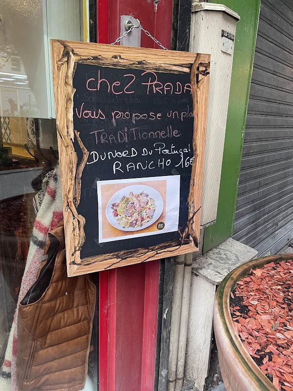 Chez Prada Teixeira — menu