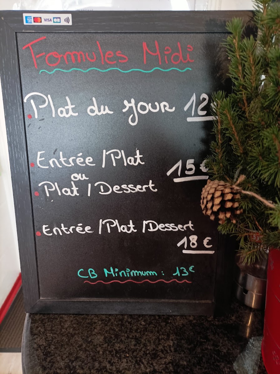 Chez Rita — menu