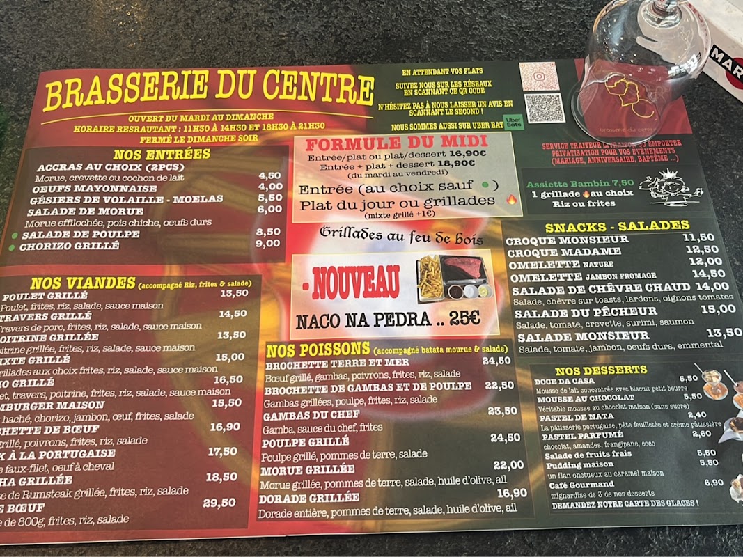 Churrasqueira — menu
