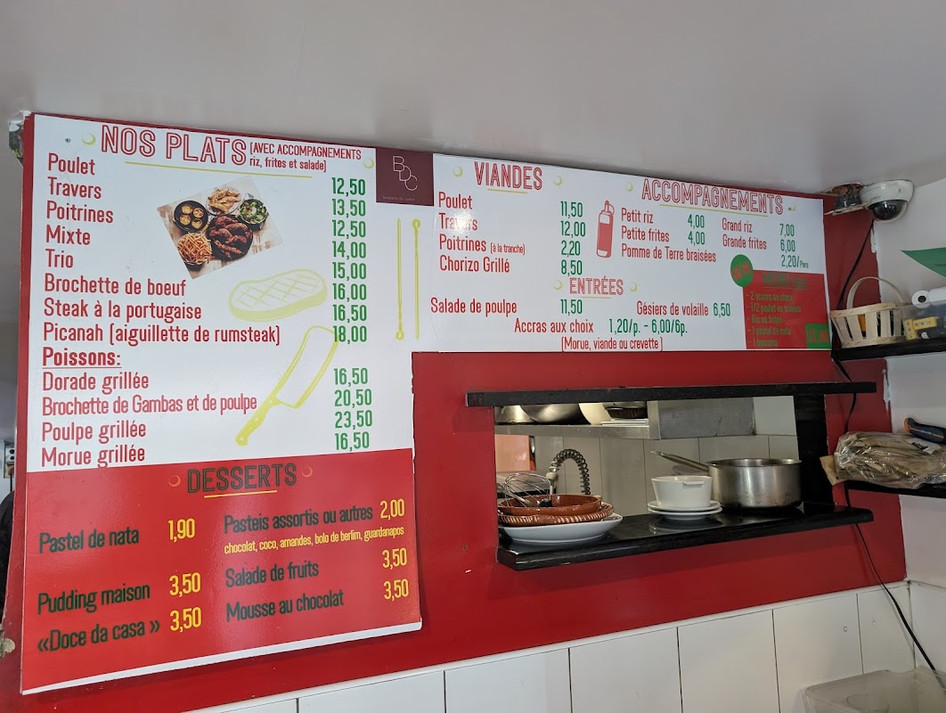 Churrasqueira — menu