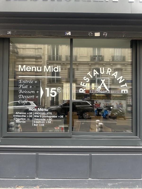 Le Soleil du Portugal — menu