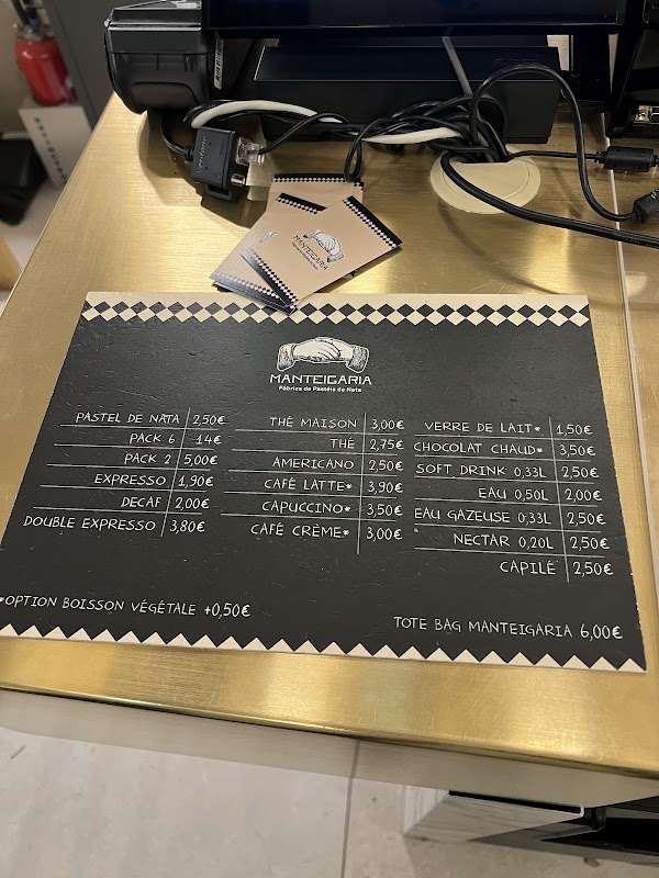Manteigaria — menu