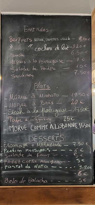 Mindelo — menu