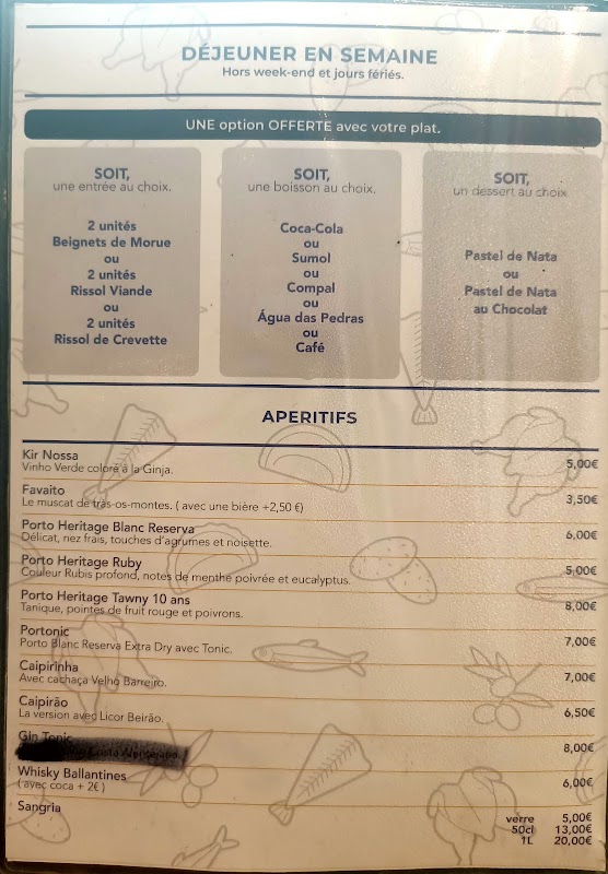 Nossa Churrasqueira Paris 11 — menu