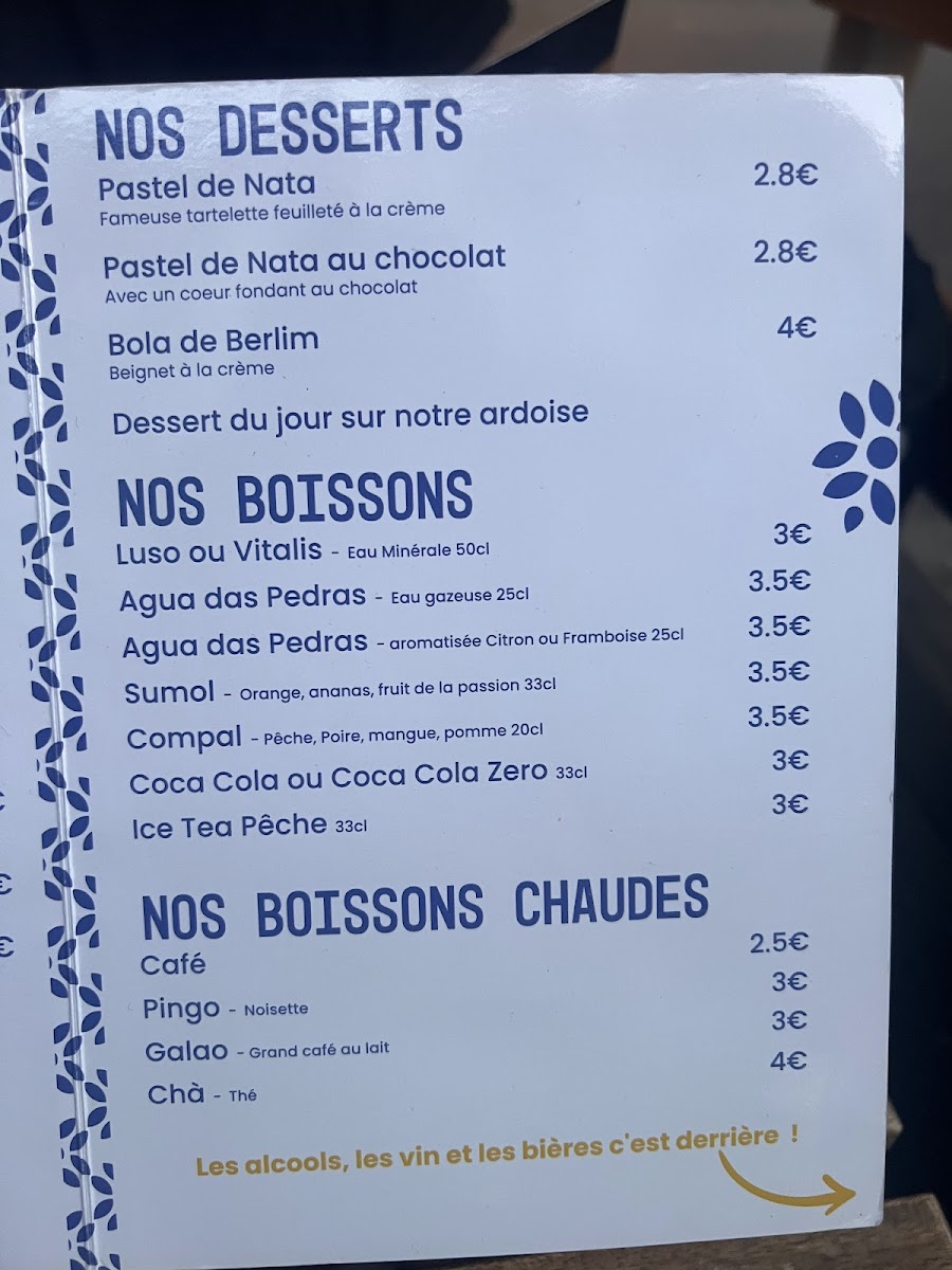 Nossa Churrasqueira Paris 15 — menu
