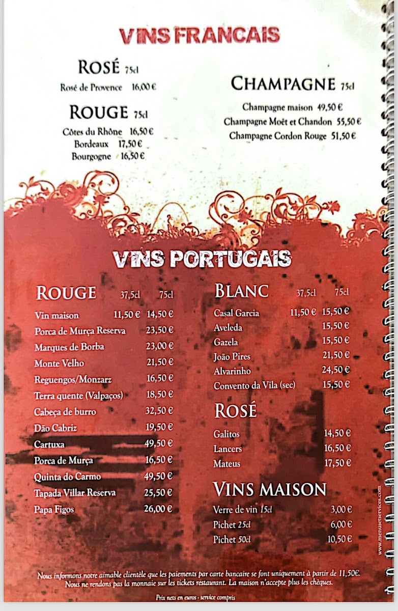 O Argoselo 🇵🇹 — menu