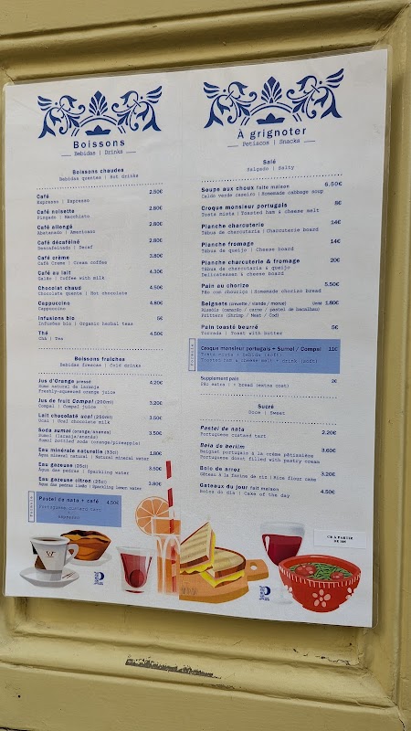 PARIS - PORTO — menu