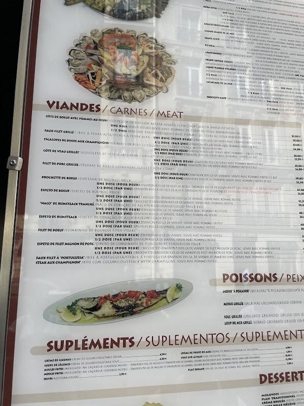 Pedra Alta — menu