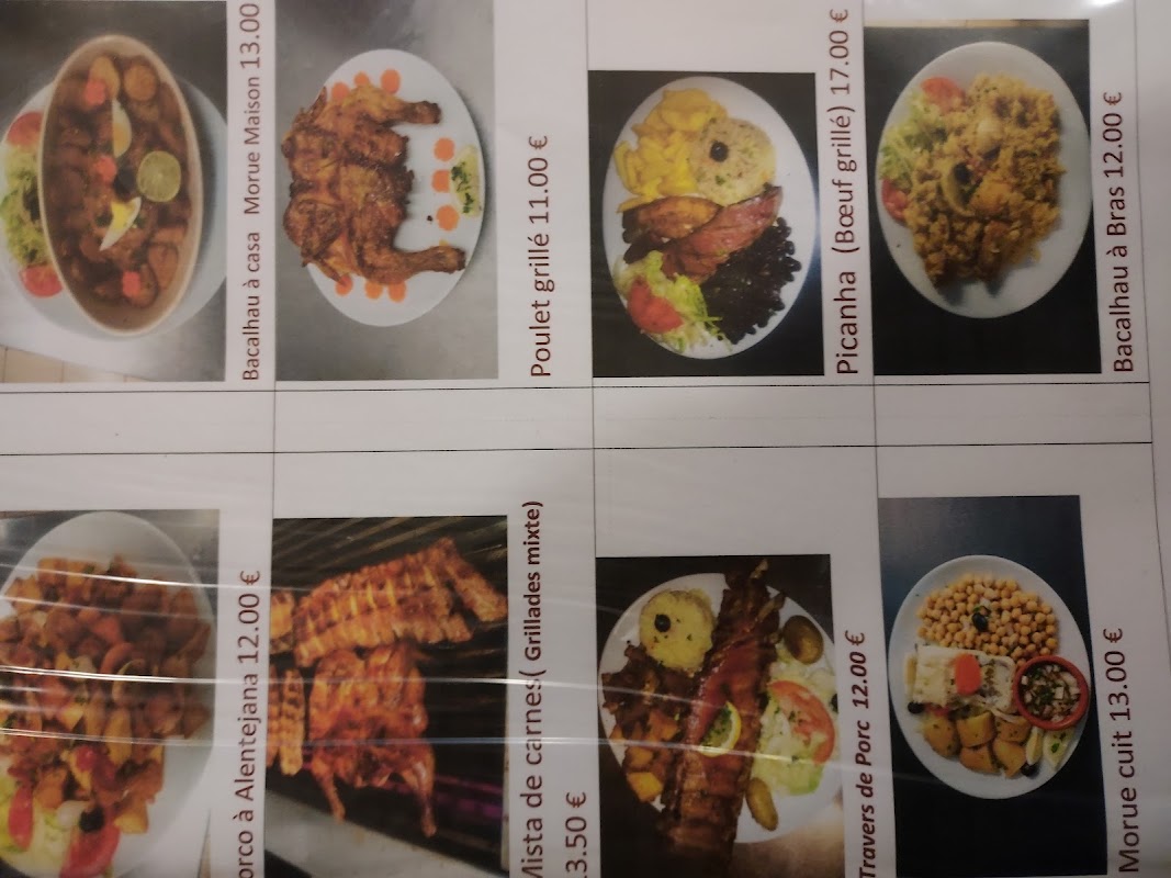 Restaurant-épicerie Brasa St Antonio — menu