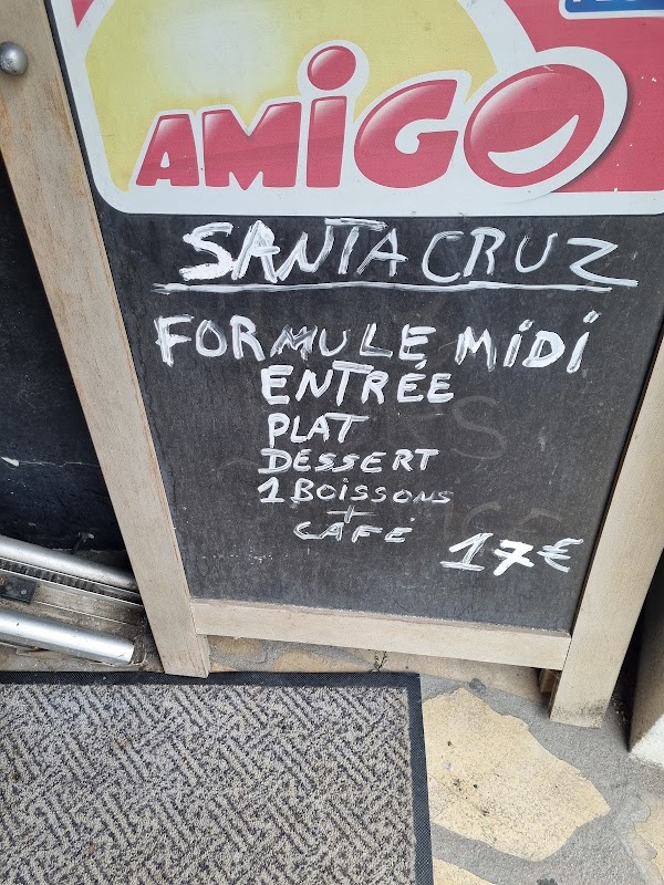 Santa-Cruz — menu
